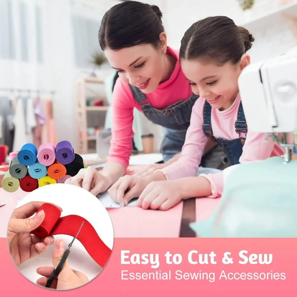 20mm-50mm Wide Knit Elastic Spool Heavy Stretch High Elasticity Band Polyester/Nylon Woven Elastic Webbing Tape