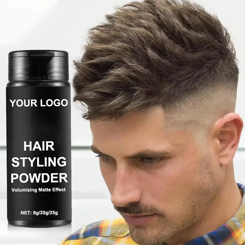 BARBER Hot Sale MATTE no shine strong medium hold hair texture wax styling powder for men