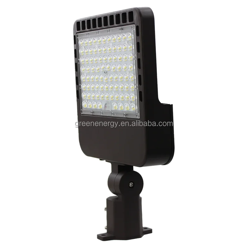 7 yrs warranty led parking lot light ETL DLC 200w 28000lm photocell sensor dusk to dawn street light project 20kv surge protect