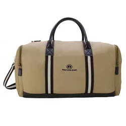 Vintage High Quality Cotton Bag Canvas Customizable Toiletry Travel Duffel Bags Custom Print