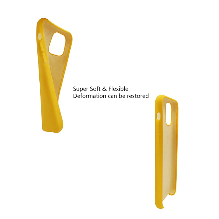 
Anti scratch fabric high quality liquid silicone mobile cell phone cover case for iphone 11 