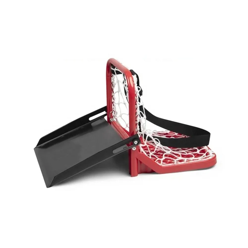 Hockey Mini Net Goal Easy To Carry Nets Holds Up To 40 Pucks Puck Catcher Hockey Training Puck Blocker With Shoulder Strap