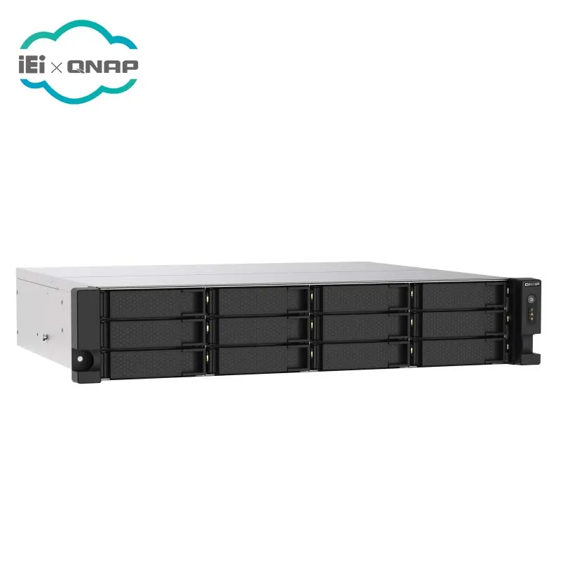  Сетевое хранилище TS-1273AU-RP NAS приведенный в действие четырехъядерным процессором AMD Ryzen процессор кэш PCIe расширения для виртуальных