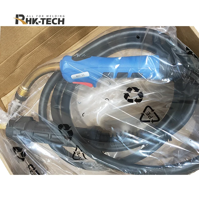RHK CE 24KD MIG Gun 3 метра 250Amp CO2 с газовым охлаждением 18 квадратных метров MB24 Сварочная горелка аксессуарами