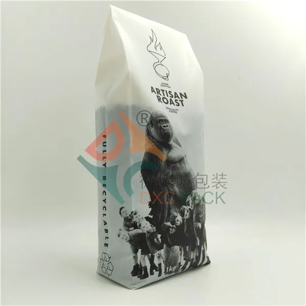 
250g renewable mono PE side gusset coffee bag 