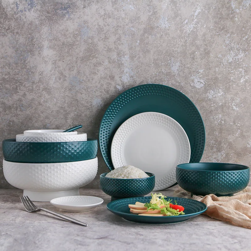 Microwave And Dishwasher Safe Golf Design Ceramic Tableware Plate For Hotel And Restaurant Porcelain Tableware
