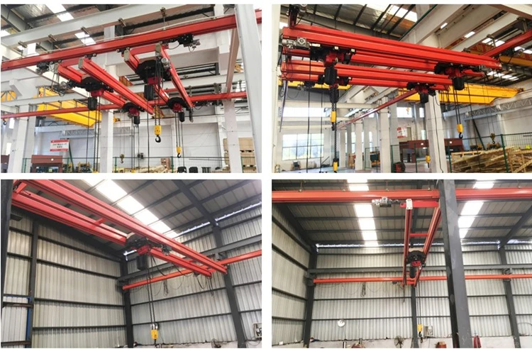 2000 kg 2.5T 3.2T KBK model UK40 rail large-tonnage double girder beam suspension light ergonomic EOT crane system price