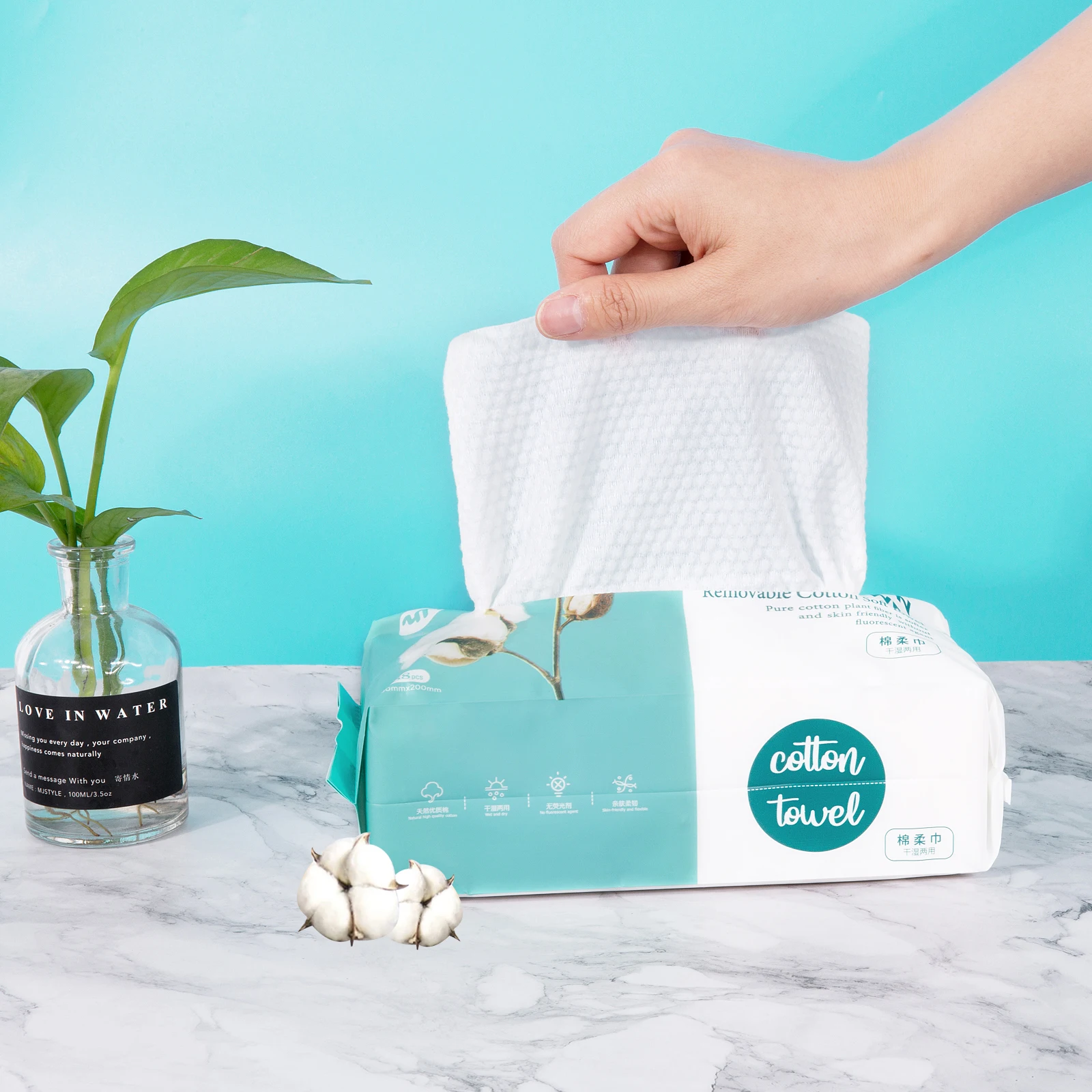 fiber hairdreser disposable face towel