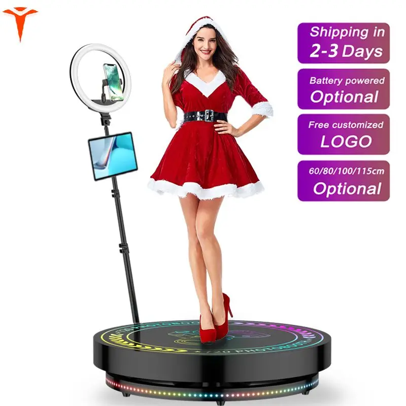 In Poland Degree Products 360 Photo Booth Rotating Automatic Machine