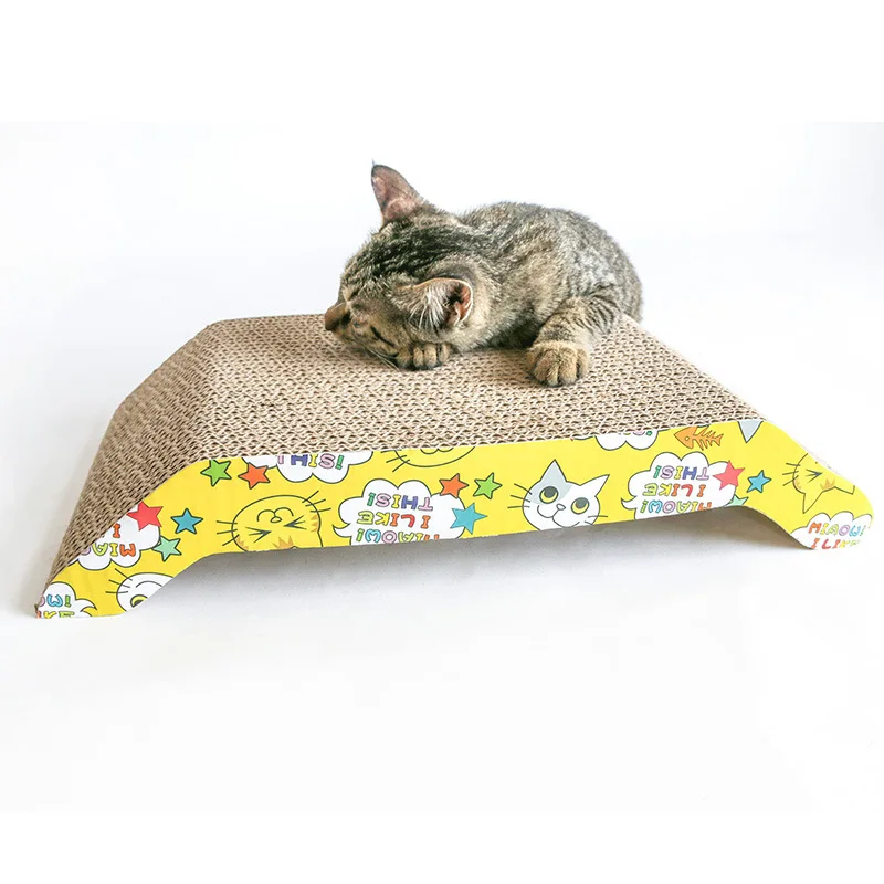 High Quality Wholesale Cat scratcher furniture protector Lounge corrugated Cat Scratcher Toy funny  rascador de gato