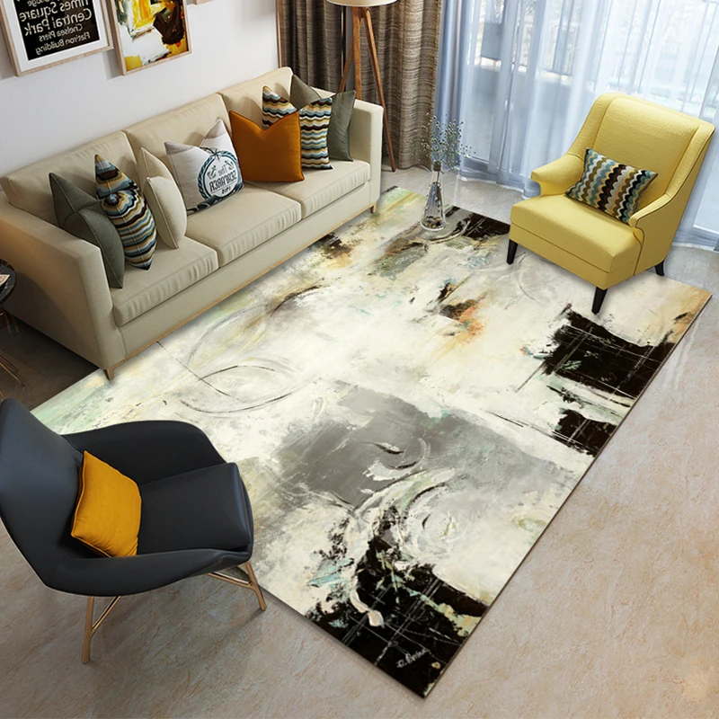 Nordic style 3D printed large carpet exquisite workmanship good quality living room floor carpet