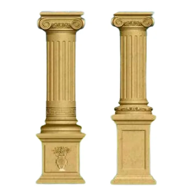 European design square Roman pillar mold concrete Roman columns series