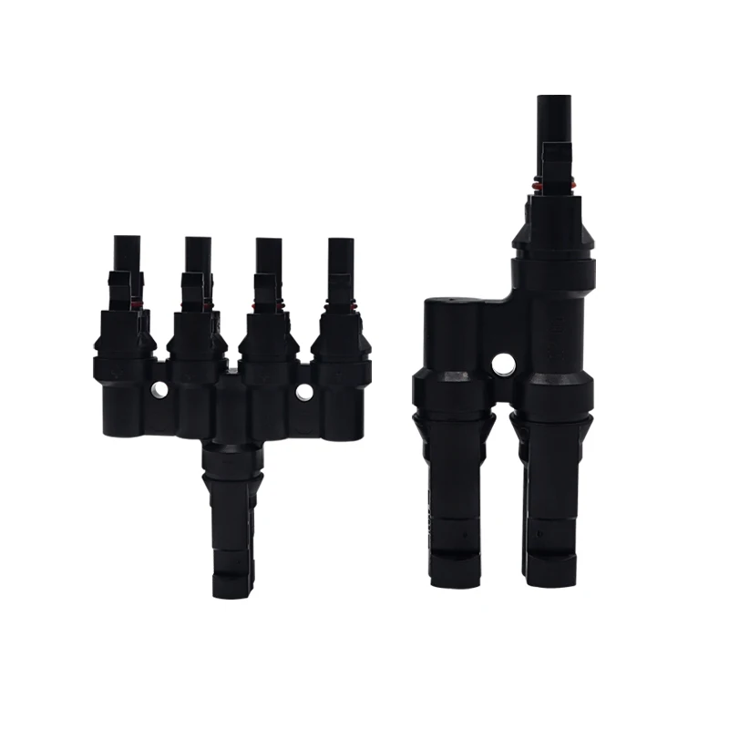 SCONDAR Solar Panel Wire Cable Connector T Branch 5 to 1 PV MC 4 DC Photovoltaic Power Conector Splitter 1500V IP67 Male Female