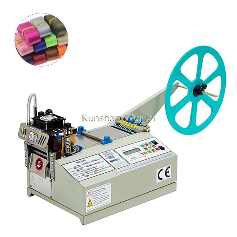 WJ4048 Hot sell Hook and loop belt cut machine oval shape tape cutter circle tape cutting machine