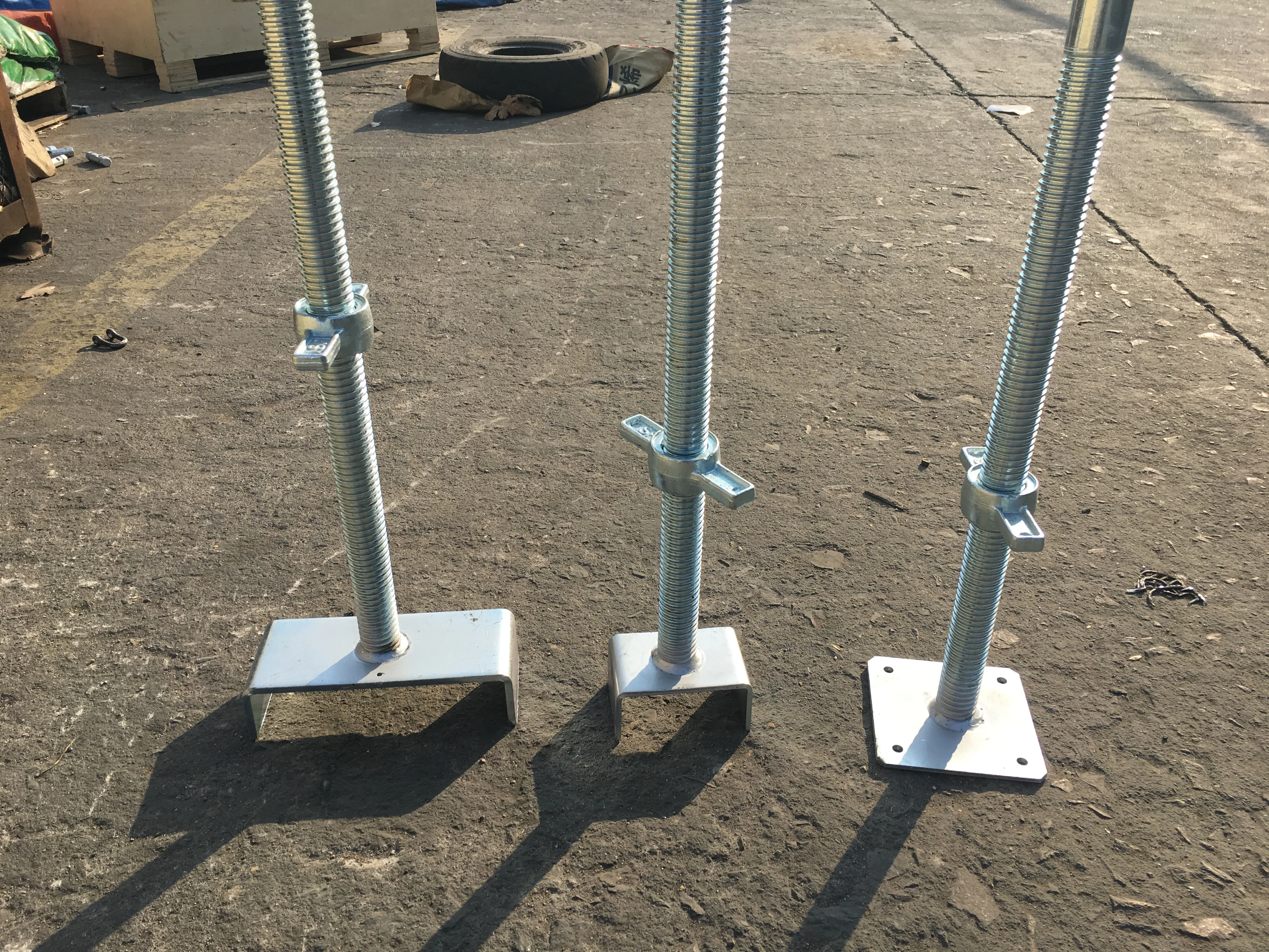 galvanized scaffolding u head jack base screw jack stands shoring jack scaffold base plates
