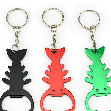 New Arrival Sublimation Coated Blank Custom aluminum Bottle Openers  Beer Bar Metal bottle opener keychain