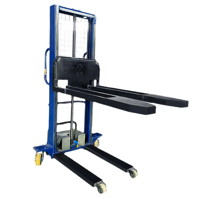 lifting semi electric stackers pallet stacker walking type electric stacking truck forklift