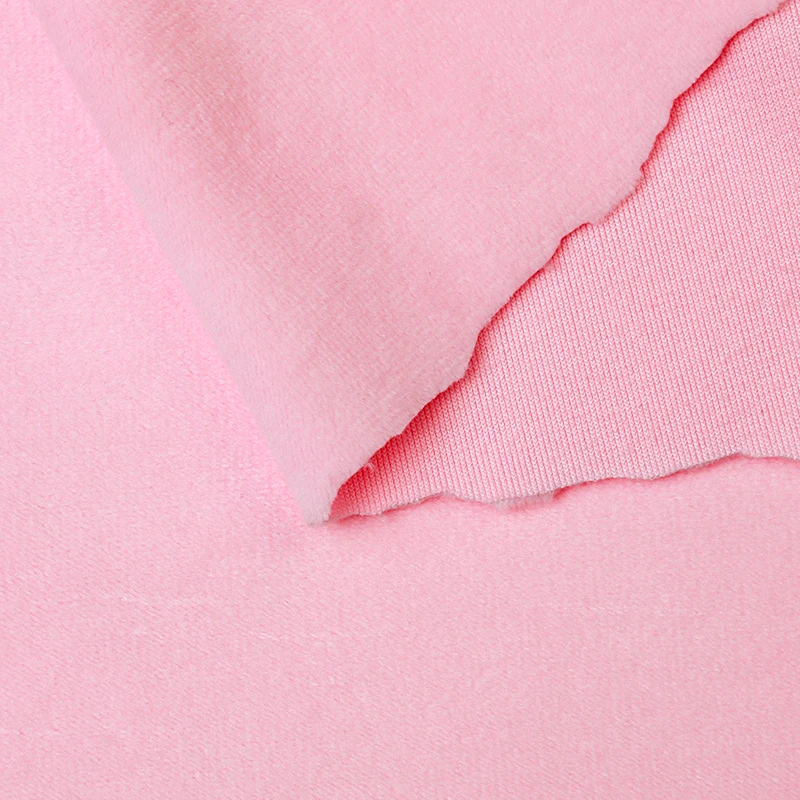 fabrics manufacturers wholesale 1mm velvet crystal super-soft 100% polyester fleece flannel felt fabric for toys pet nest