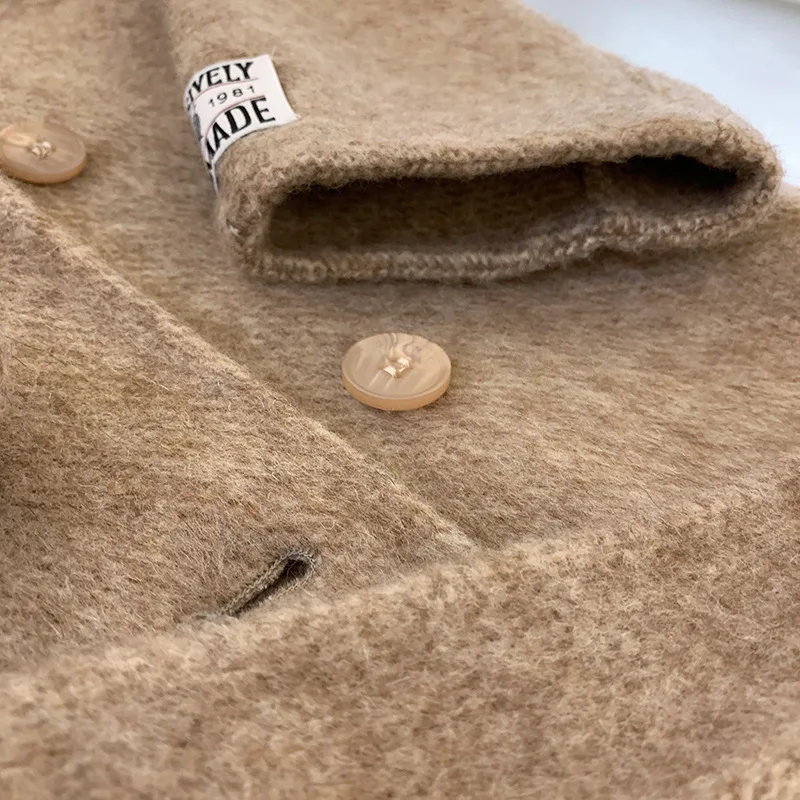 Hotsale popular wool cashmere women coats autumn winter warm long coat Custom oversized wool coats for women