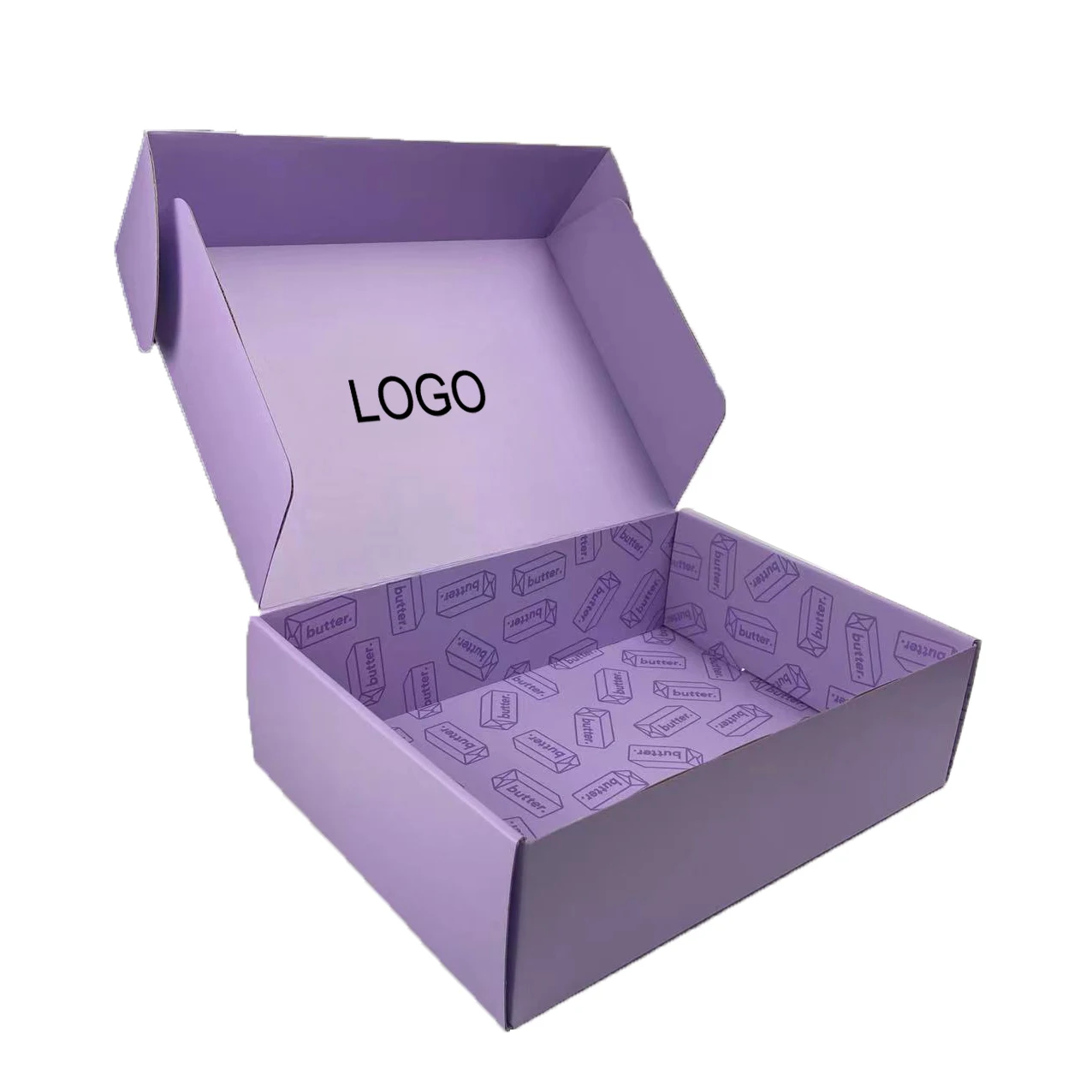 Изготовленный на заказ бесплатный образец логотипа Cajas Pink De Regalo пурпурный цвет косметическая Гофрированная упаковка почтовая коробка Транспортировочная бумажная