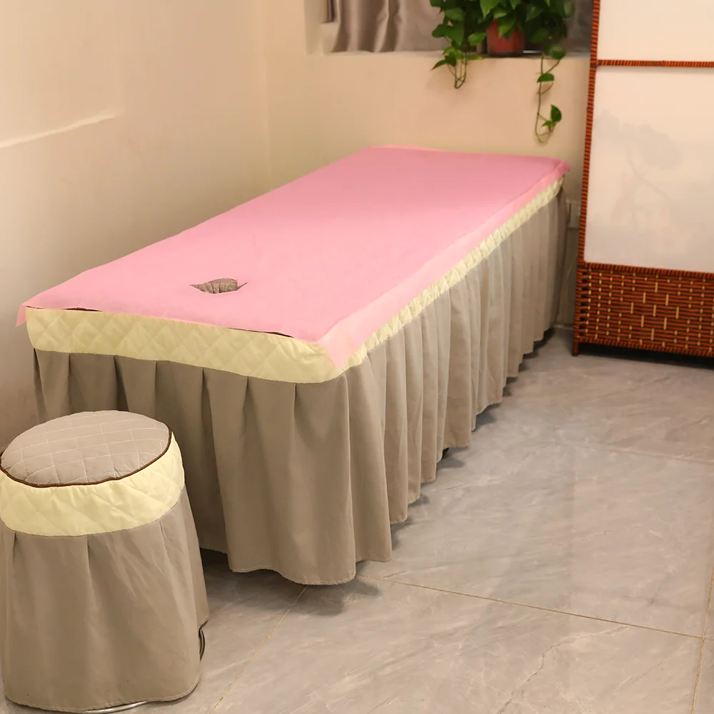 Disposable Table Cover Waterproof Stretcher Bed Sheet with Elastic