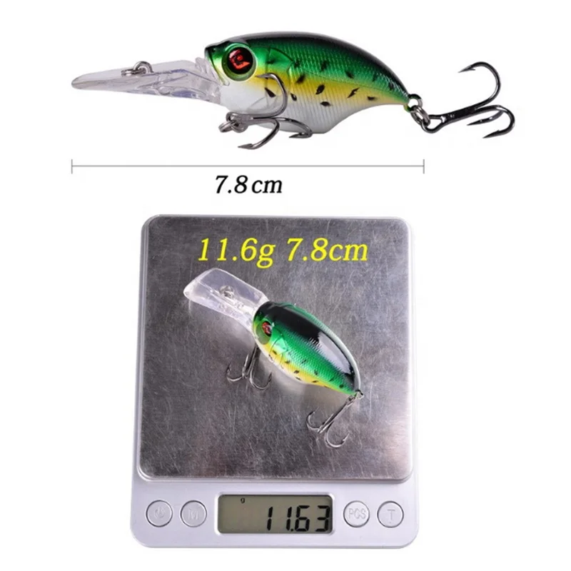 78mm 11.6g Wholesale Factory Make Fishing Plastic Fish Bait Japanese Style Hard Crankbait Lures
