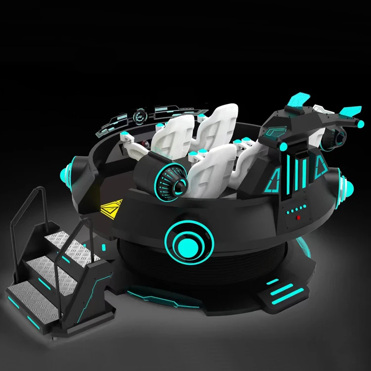 VR UFo Simulator 9D VR Game Machine Virtual Reality Multiplayer 9D Gun Shooting UFo Thunder Battle Game for Adults