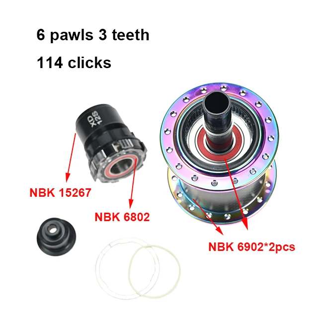 Rainbow MT - 039F /R 32 отверстия NBK ступица подшипника QR через J-образный дисковый тормозной концентратор для XD 12s кассета скорости MTB велосипедная