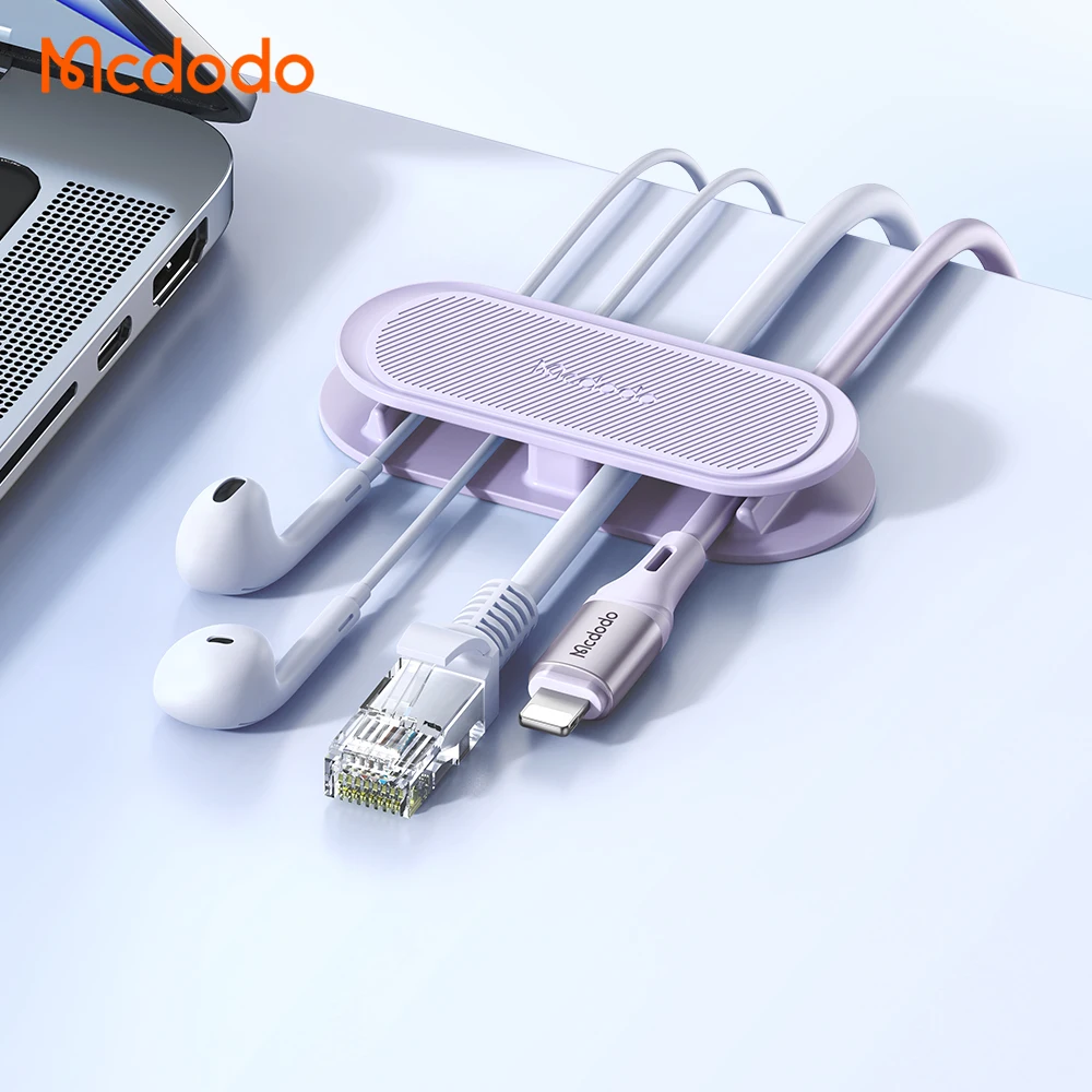 Cable Organizer Clamp Colorful Adhesive 3M Glue Audio Video Headphone Charging Desktop Cable Organizer for Desk Car Home Office