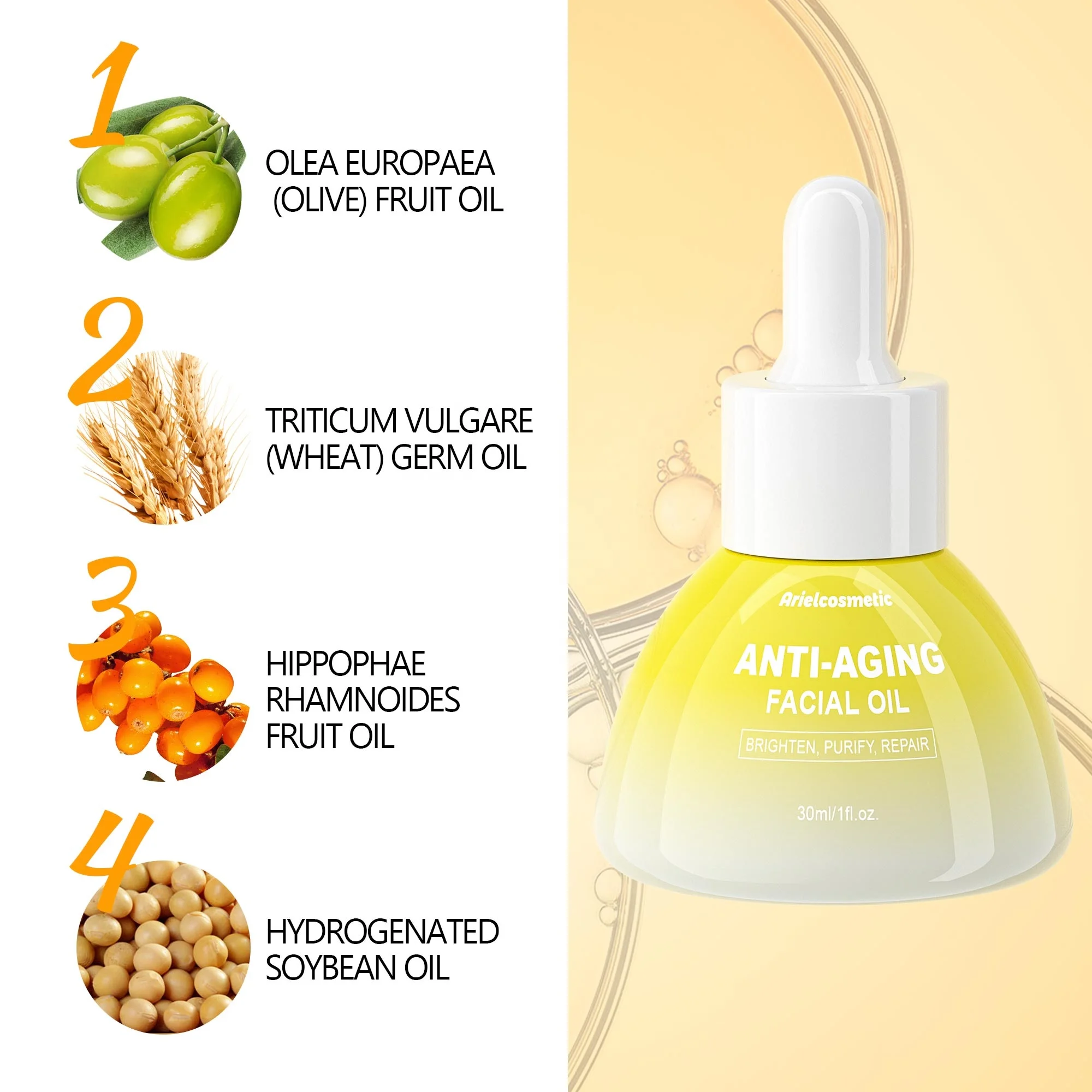 OEM/ODM Private Label 30ml Anti-Aging Facial Oil