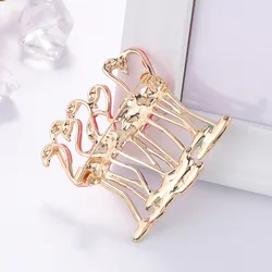 Unique Leopard Brooch in Gold Tone Metal with Rhinestone Factory Custom Brooch