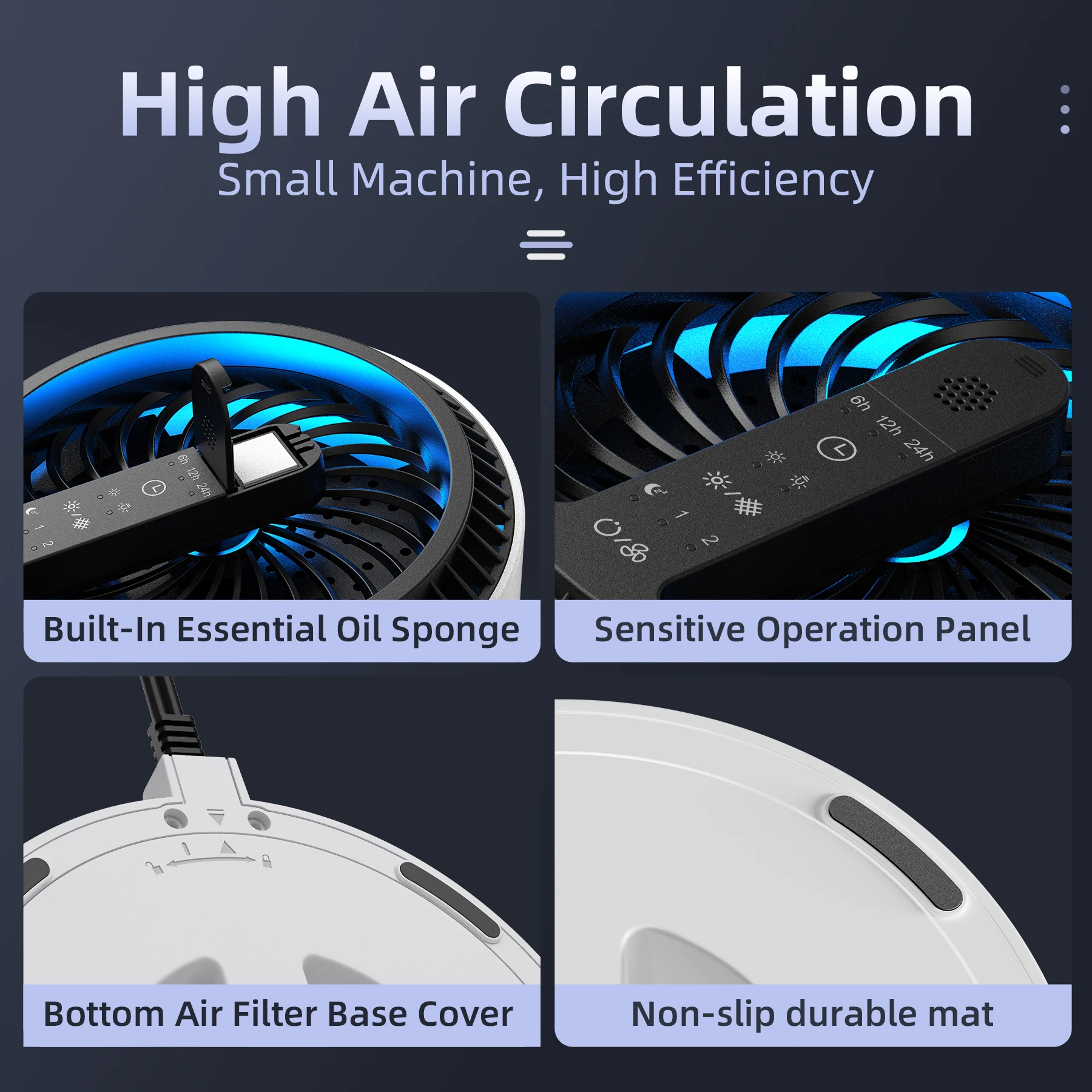 Wholesale Electric Air Purifier Portable HEPA Ventilation Carbon Filter Environmental Protection Home Use Smoking Rooms China