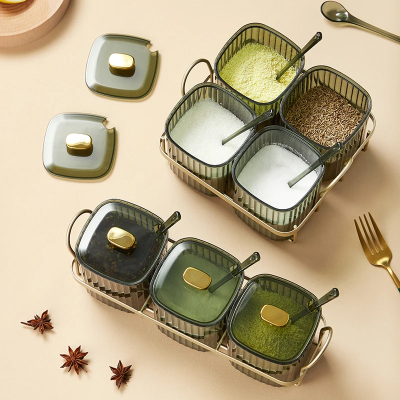 JiuYue Home Use Kitchen Spice Jar Set For Spice Rack With Jar