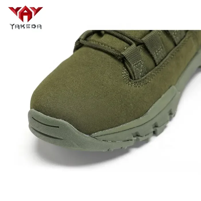 Yakeda Outdoor Desert High Ankle Men Botas Combat Training Shoes Askeri Bot Black Green Safety Men Women Leather Tactical Boots