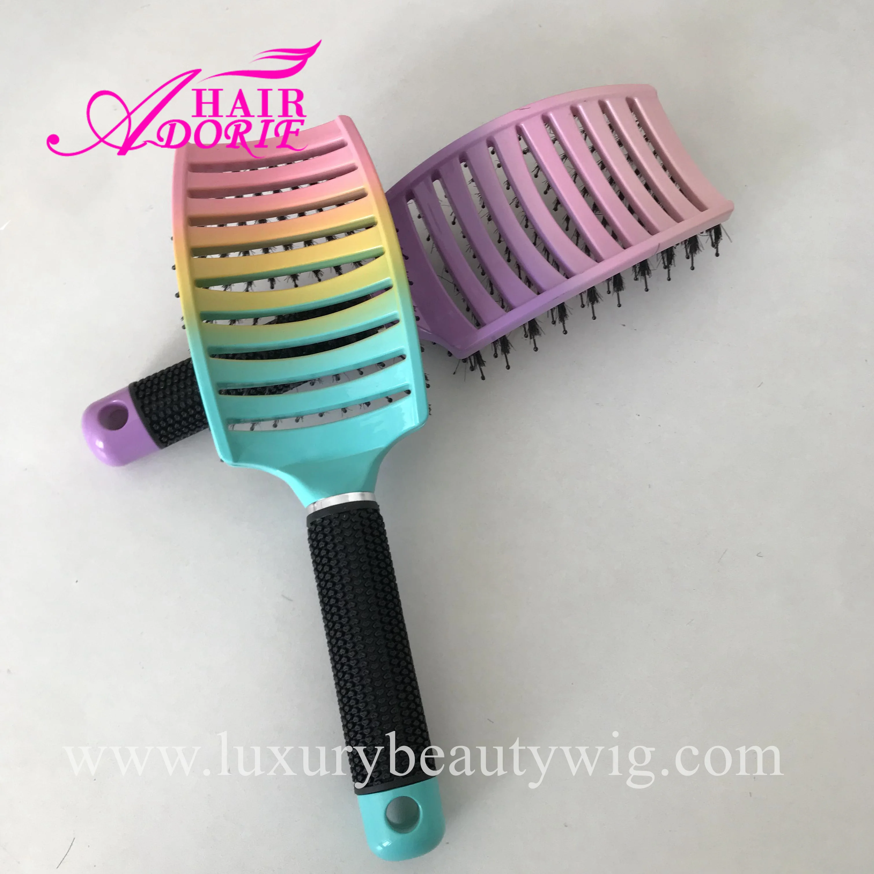 Popular product comb all types and colors  with mane airbag comb high quality big stock for women on sale