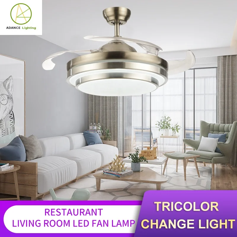 Advance lighting Intelligent Silence best price 42in Remote Control decorative ceiling fan with hidden blades