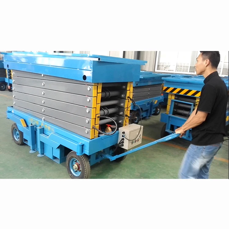 6M-14M Tree Trimming Construction Maintenance Aerial Work Platform Trailer Mobile Hydraulic Scissor Lift Table