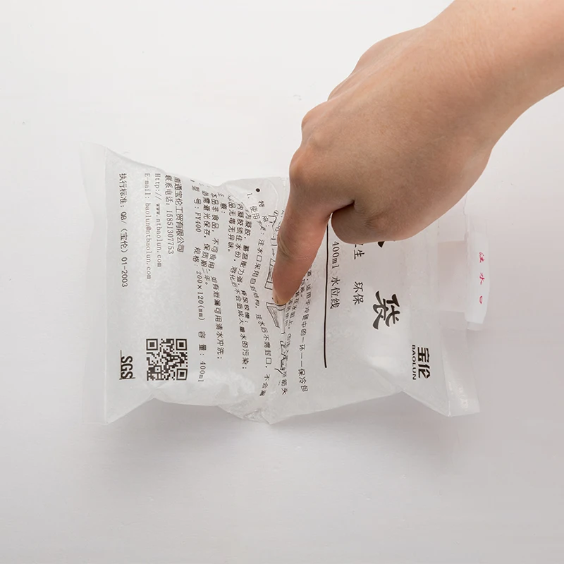 2022 new products reusable Gel Ice Pack for food delivery and pain relief water injectionice packs