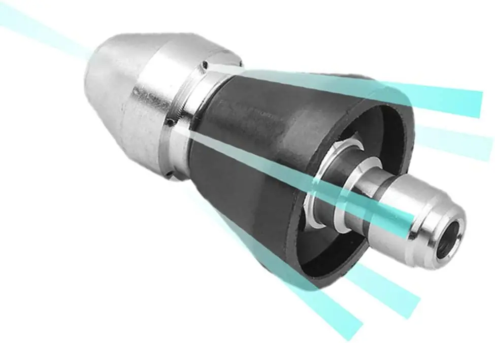 Pressure Washer Sewer Jetter Nozzle   Stainless Steel Pressure Drain Jetter Hose Nozzle 5000psi