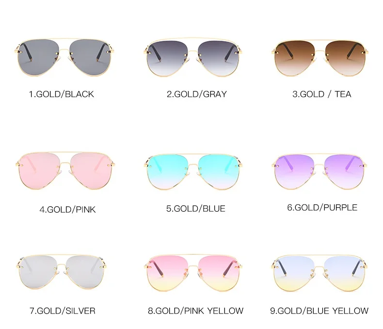 2019 bead pilot hollow sunglasses hut outlet unisex sun glasses for women men