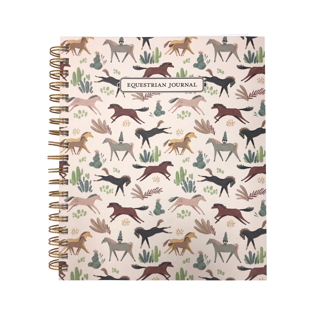 Wire-o binding offset printing custom softcover journal book