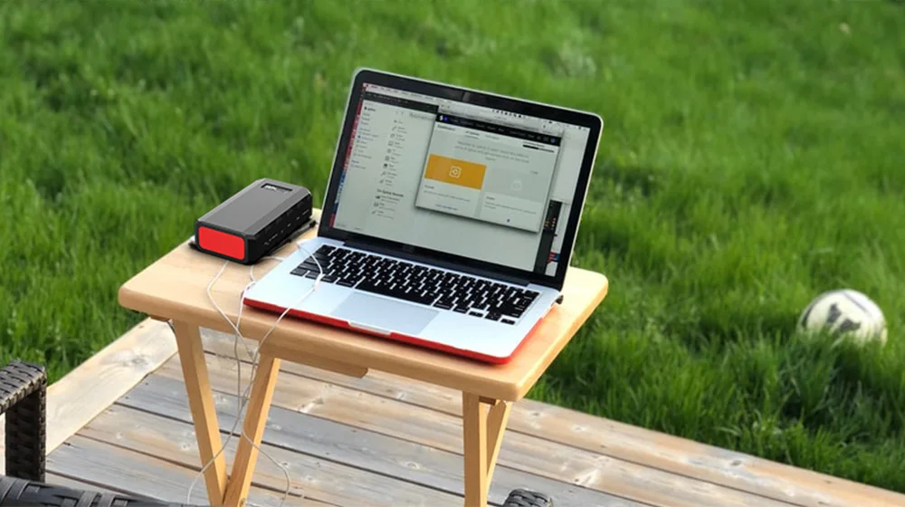 power bank solar 65W Portable Power Station, Solar Power bank with AC Outlet 24000mAh, Solar Generator Outdoor forCamping, R65