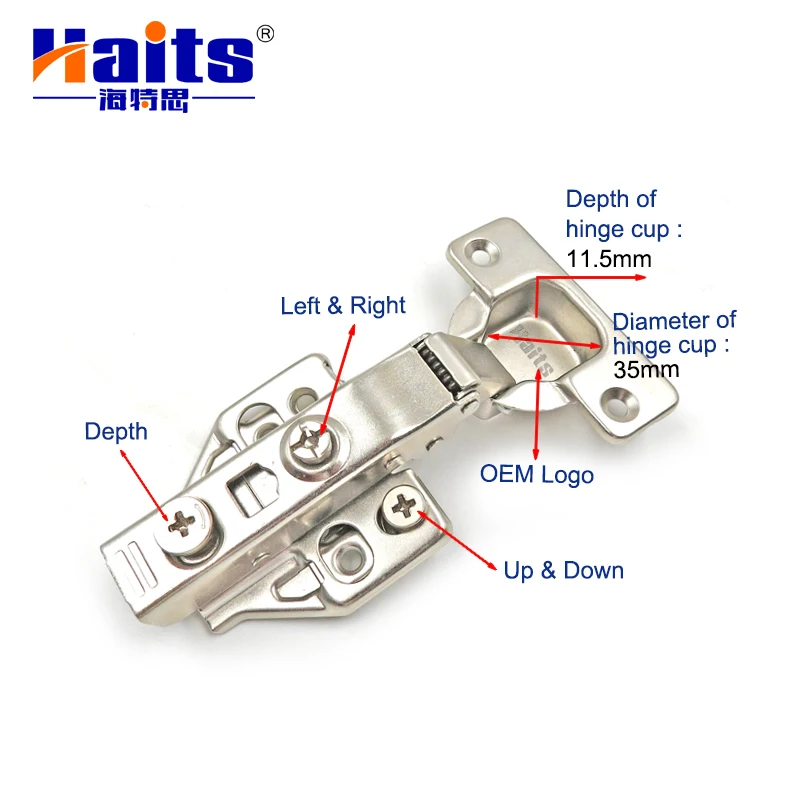 Hot Sale Kitchen Cabinet Folding Table Furniture Soft Close Hidden Door Hinge Cup Steel Packing