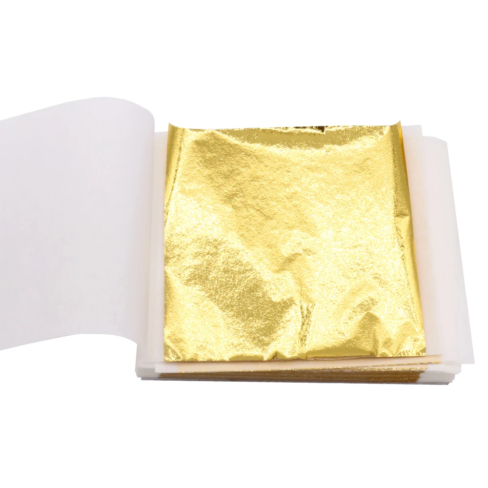 8X8.5cm Gold leaf stamping leaf Taiwan Alloy A Gold Foil for gilding and decoration