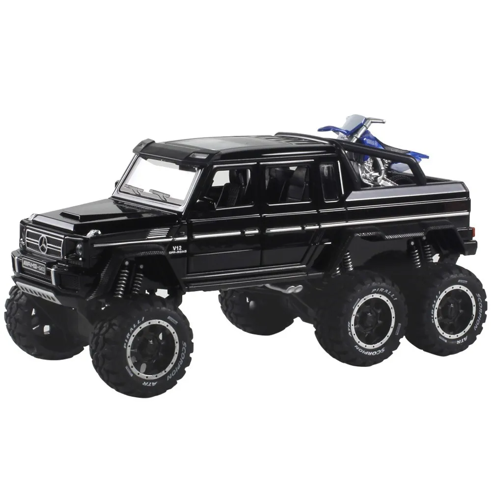 The latest Amazo hot selling extended Mercedes-Benz G63 simulation die-casting model 1:32 alloy car toy collection