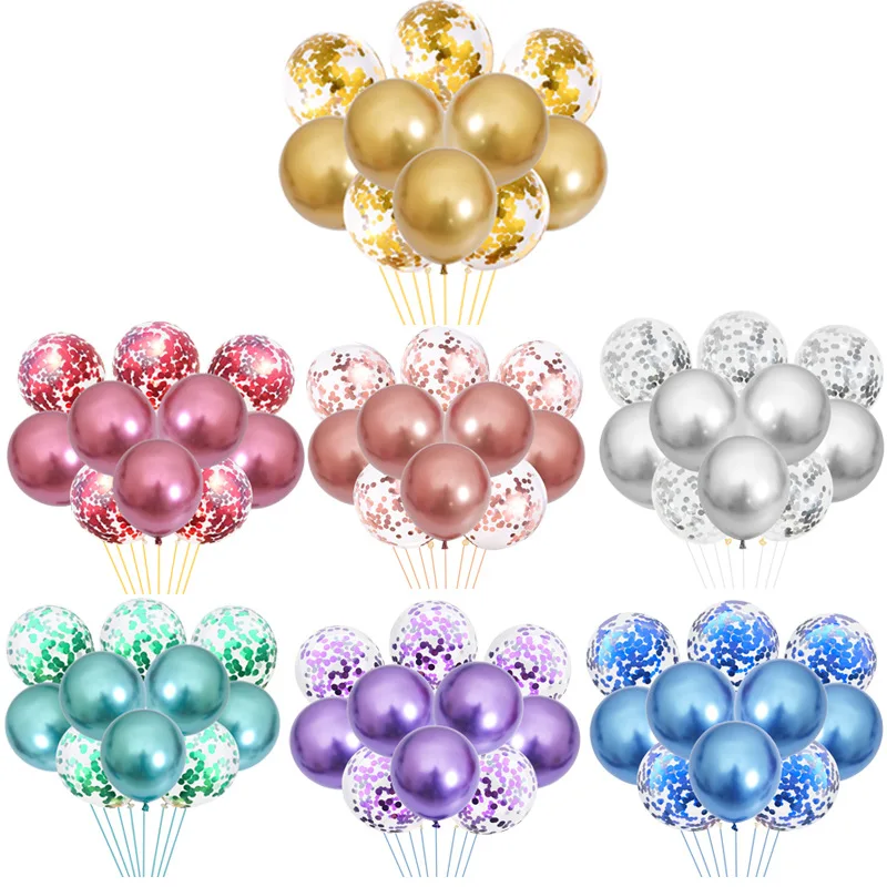 12-inch Sequin Latex Balloon Set Birthday Party Decoration Party Balloons