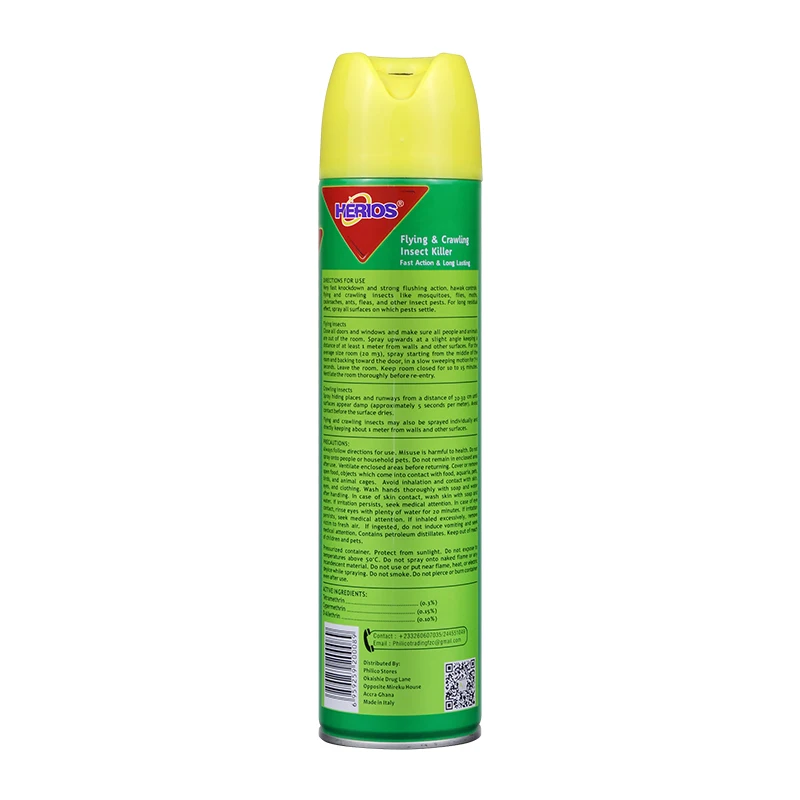Multi-Functional Insect Repellent Spray Pest for Mosquitoes Ants and Cockroaches Indoor and Outdoor Use