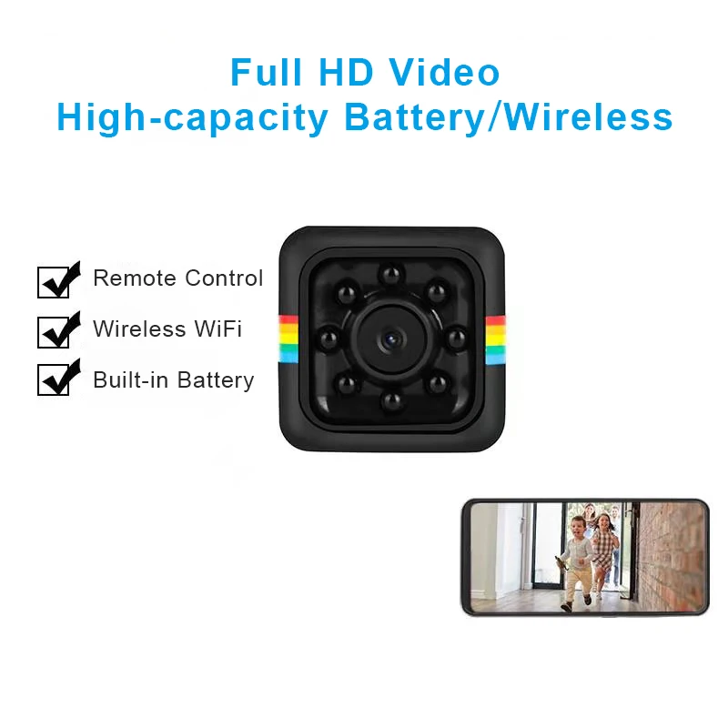 Hot Sale SQ11 Mini Camera HD 1080P Wireless Security Hidden Camera Night Vision Camcorder Motion DVR Micro Camera Sport DV Video