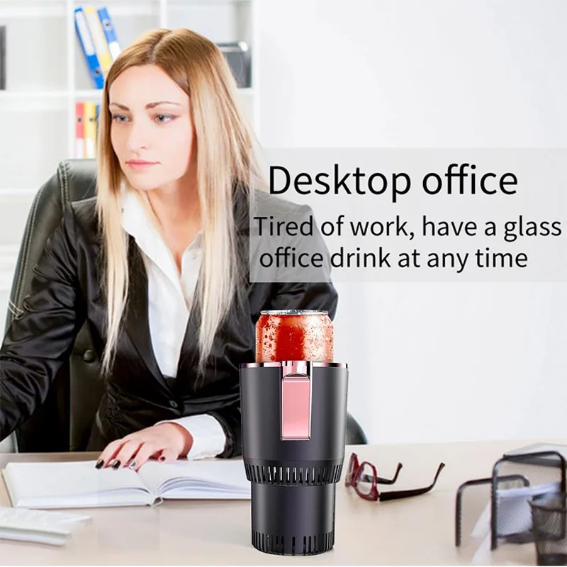 2024 Electric Heated Travel Mug 12V Stainless Steel Tumbler coffee Heating Car Cup kettle