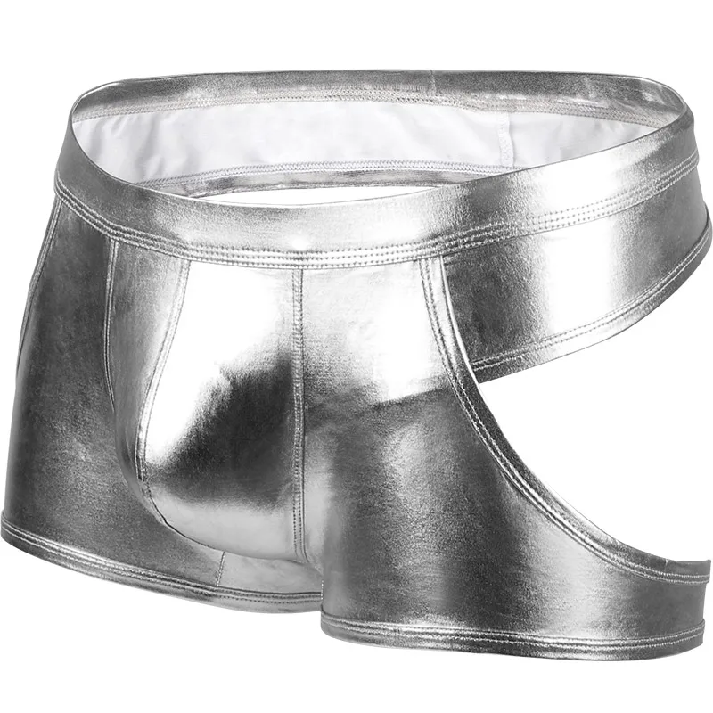 boxer logo recycler mens leather briefs cuecas masculina boxer briefs underwear for men